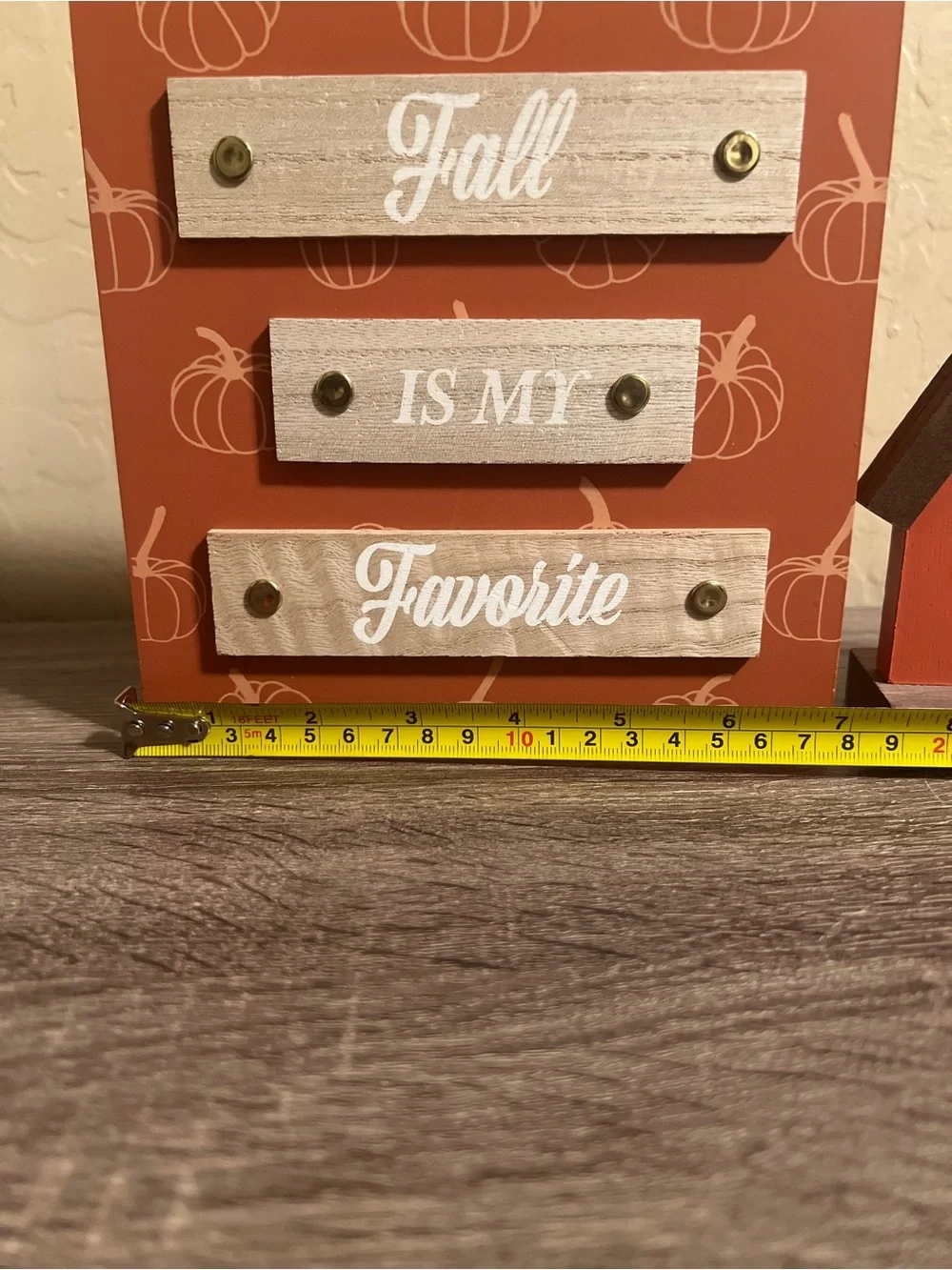 Target Bullseye Signs Fall Favorite Autumn Leaves Pumpkins Barn Wood NWT